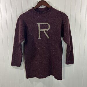 Harry Potter Kids Large Maroon Wool Sweater New with Tags